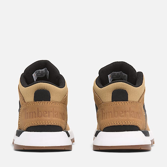 Halbhoher Sprint Trekker Sneaker für Kinder in Gelb/Schwarz