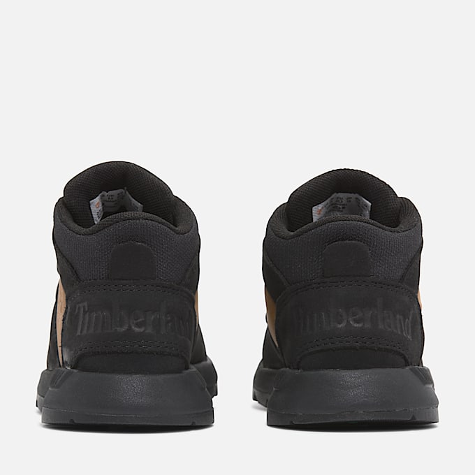 Halbhoher Sprint Trekker Sneaker für Kinder in Schwarz/Gelb