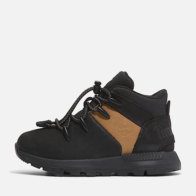 Halbhoher Sprint Trekker Sneaker für Kinder in Schwarz/Gelb