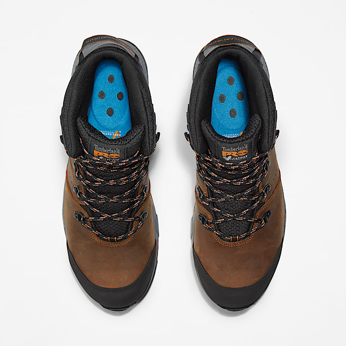 Switchback Composite Toe Waterproof Work Boot for Men in Brown