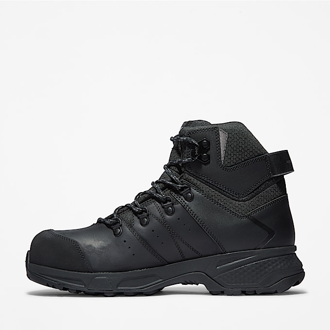 Switchback Composite Toe Waterproof Work Boot for Men in Black