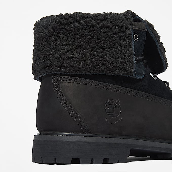 Wasserdichter Timberland® Roll-Top Boot mit warmem Futter für Damen in Schwarz