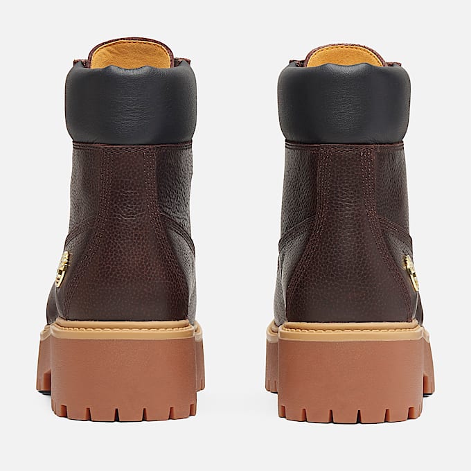 Stivale Stringato Impermeabile con Plateau Stone Street Espresso 6-Inch da Donna in marrone scuro/nero