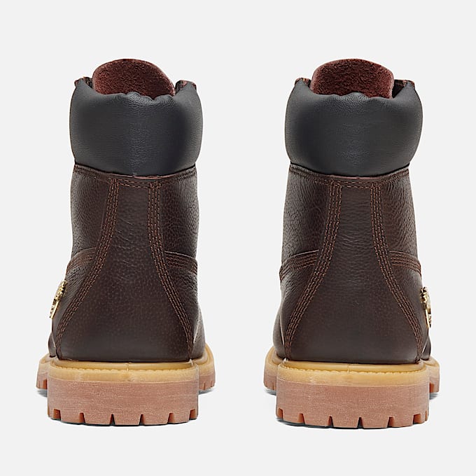6-inch Boot imperméable à lacets Espresso Timberland® Premium pour femme en marron foncé/noir
