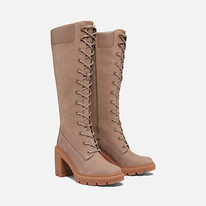 Bota com Atacadores Allington Heights 14 Inch para Mulher em bege