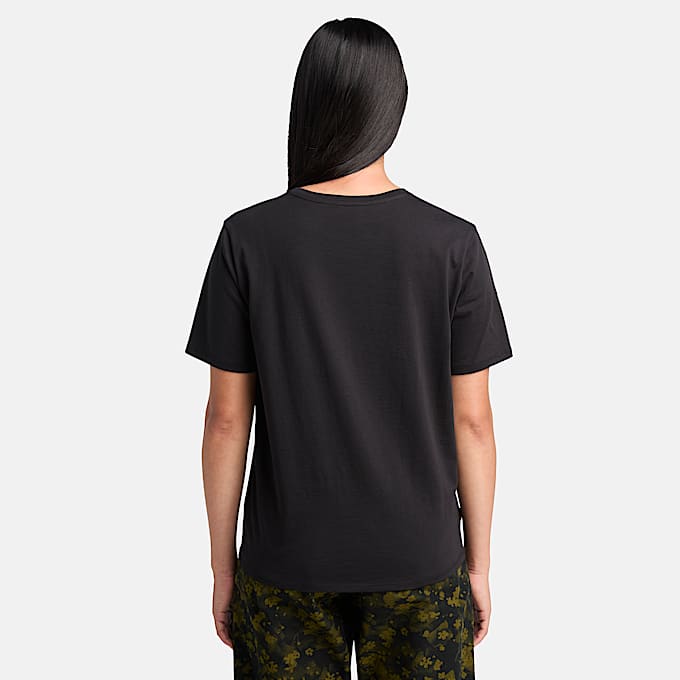 Dunstan Kurzarm-T-Shirt für Damen in Schwarz