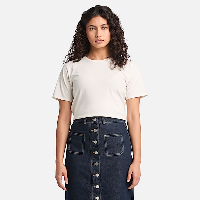 T-shirt Dunstan da Donna in bianco - 1