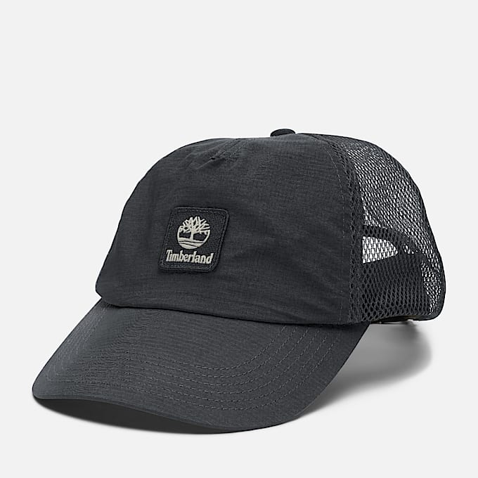 Weich strukturierte Trucker-Cap in Schwarz - 1