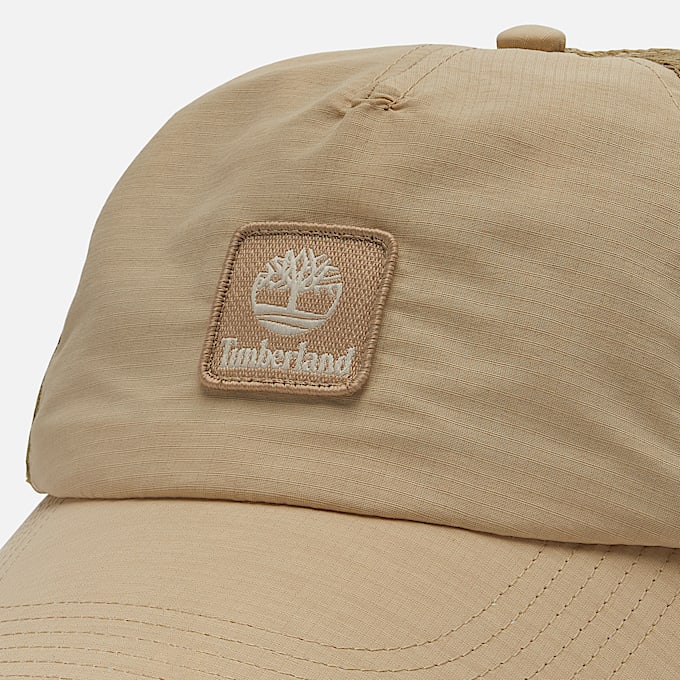 Soft Structured Trucker Hat in Beige