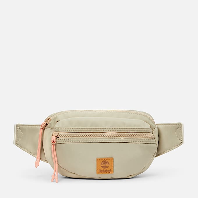 Nylon Sling Bag in Beige - 1