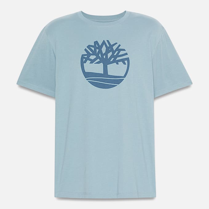 T-shirt Kennebec River Tree Logo para Homem em Azul