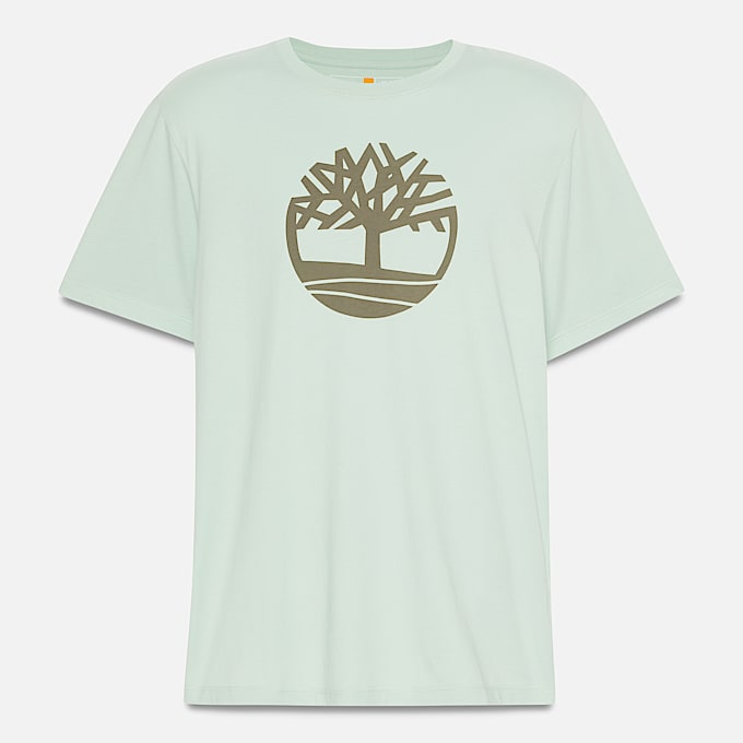 T-shirt Kennebec River Tree Logo para Homem em verde
