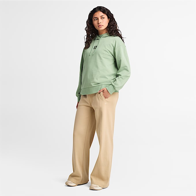 Loop Back Hoodie for Women in Green