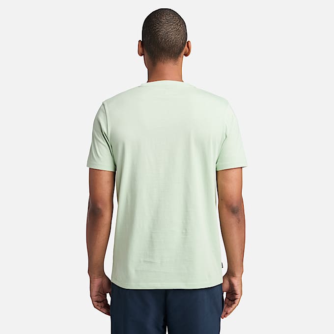 Kennebec River Linear Logo-T-Shirt für Herren in Grün