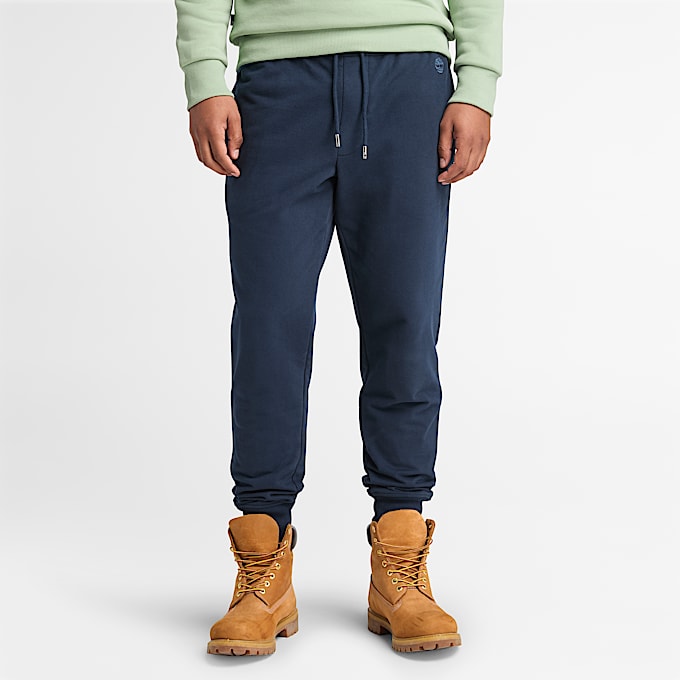 Exeter River Loopback Joggers for Men in Dark Blue - 1