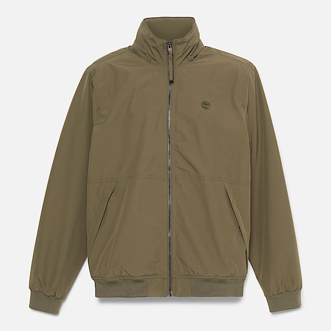 Waterproof Bomber Jacket for Men in Green