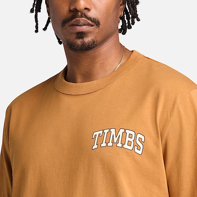 TIMBS Graphic T-Shirt for Men in Dark Yellow