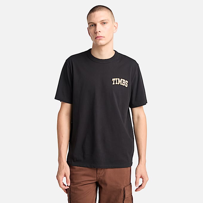 TIMBS Graphic T-Shirt for Men in Black - 1