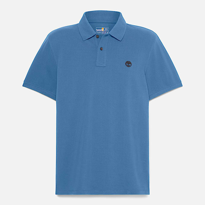 Polo in Piqué Millers River da Uomo in blu scuro
