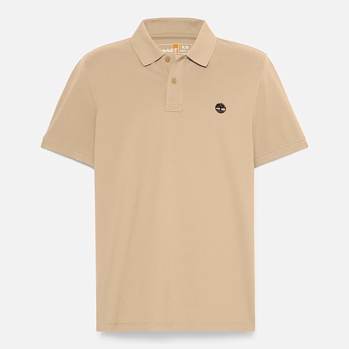Polo en piqué Millers River pour homme en beige