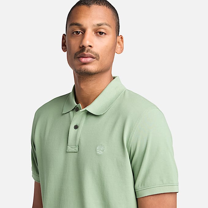 Polo in Piqué Millers River da Uomo in verde