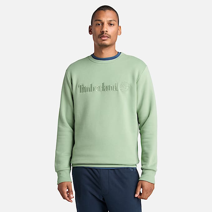Hampton Crew Neck Sweatshirt for Men in Green - 1