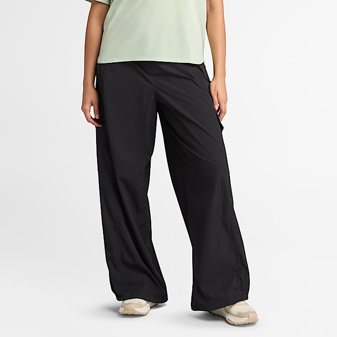 Parachute Trousers for Women in Black - 1