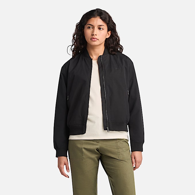 Utility Bomber for Women in Black - 1