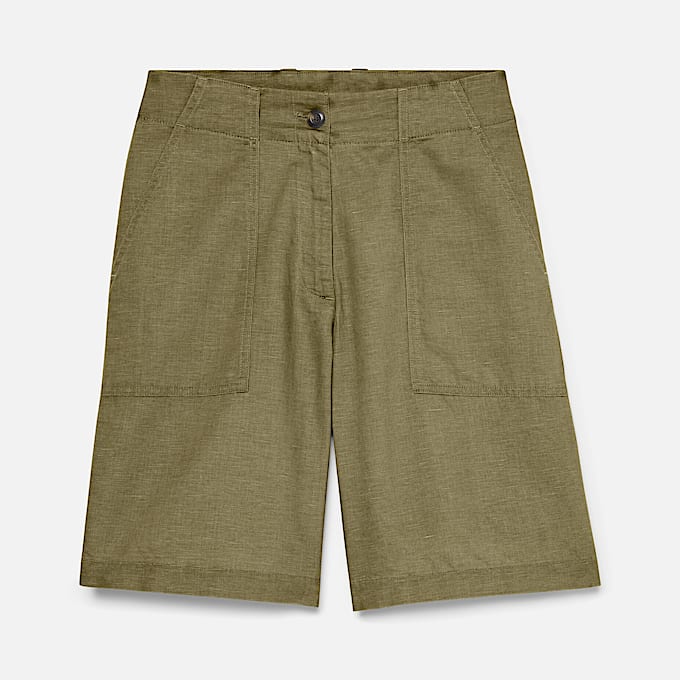 Bermuda in Lino da Donna in verde