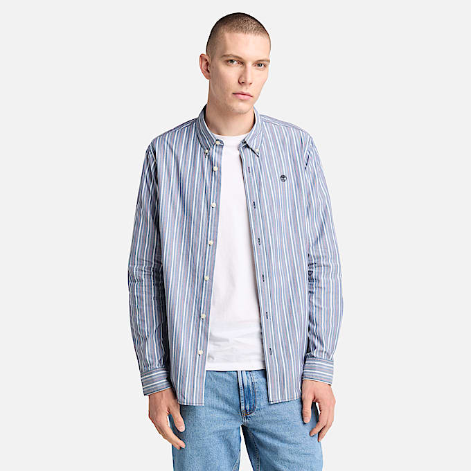 Striped Shirt for Men in Navy - 1