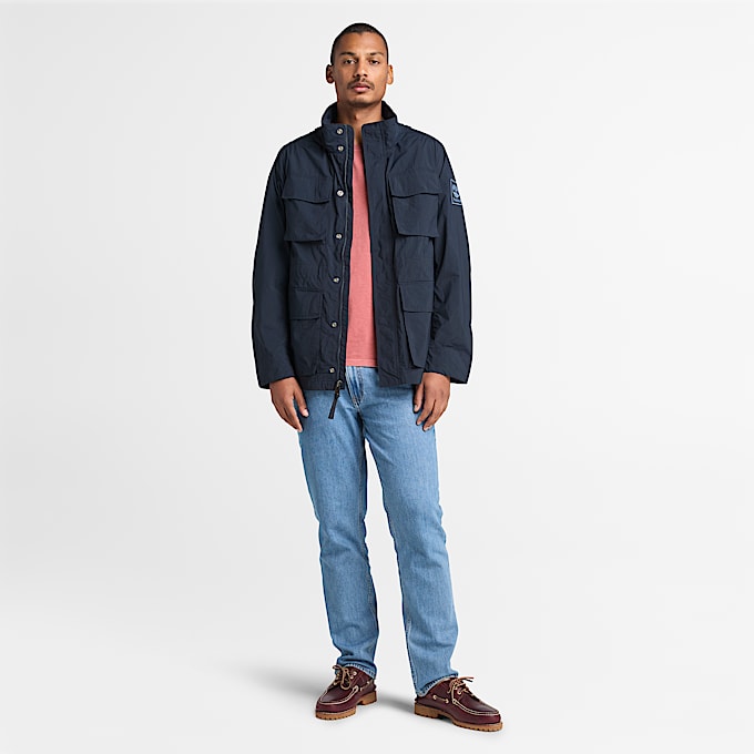 Chaqueta con acabado hidrófugo duradero Abington para hombre en azul oscuro