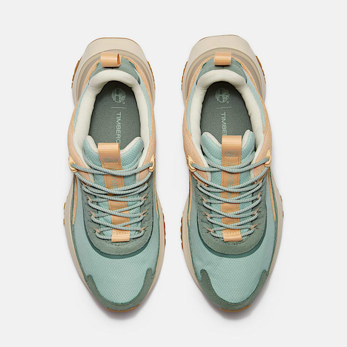 Motion Access Low Lace Up Waterproof Trainer for Women in Light Green