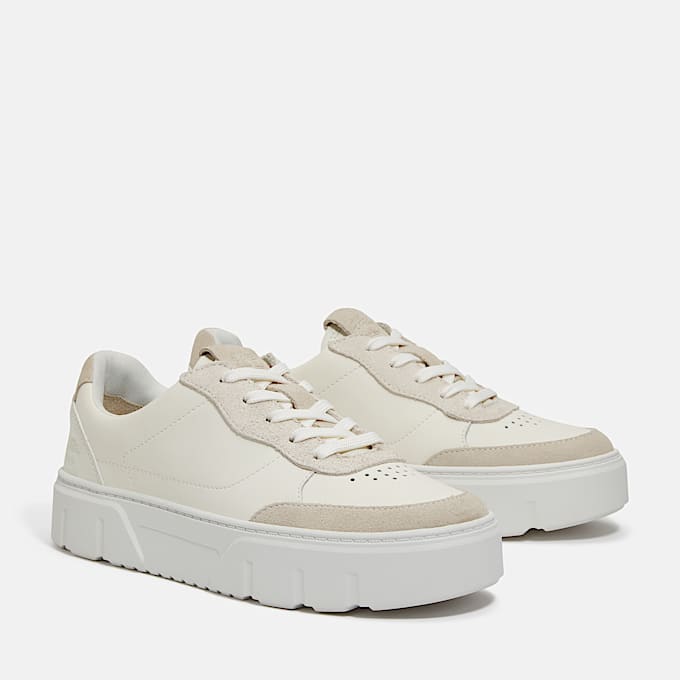 Laurel Court Low Lace-Up Trainer for Women in White