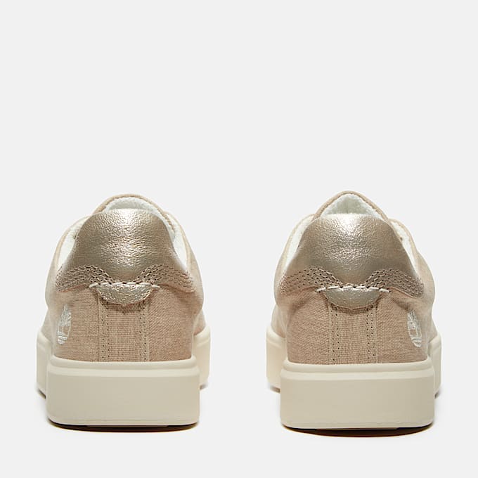 Emerson Street Lace-up Low Trainer for Women in Beige