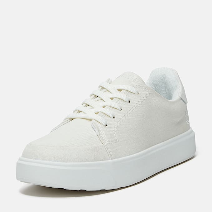 Emerson Street Lace-up Low Trainer for Women in White