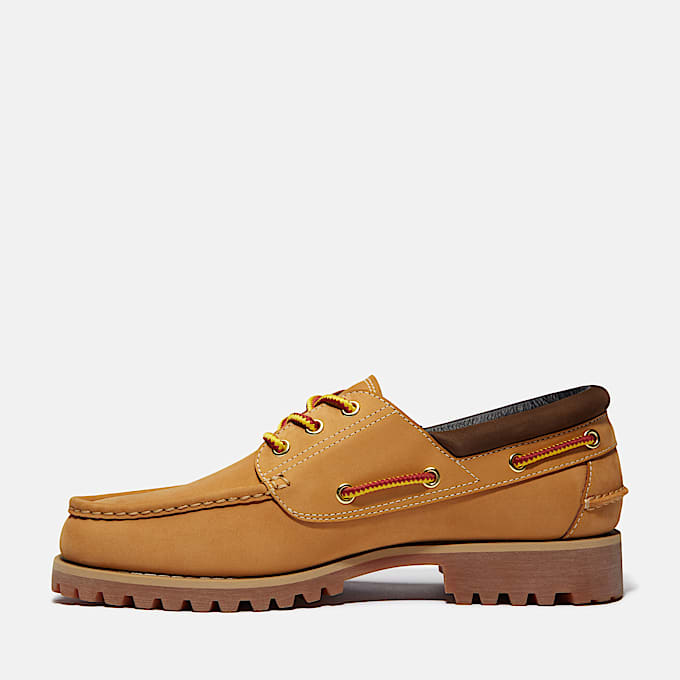 Chaussure bateau authentique cousue main à 3 œillets Timberland® pour homme en Jaune