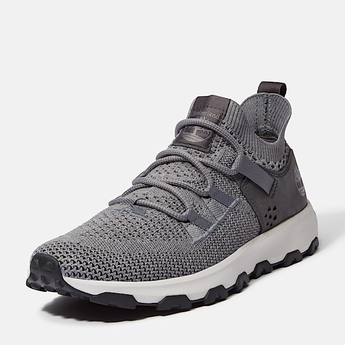 Winsor Trail Low Lace Up Trainer for Men in Grey