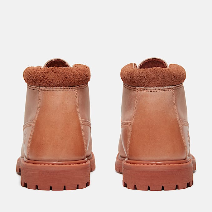 Bota Chukka Impermeável com Atacadores Mid Nellie para Mulher em vermelho-claro