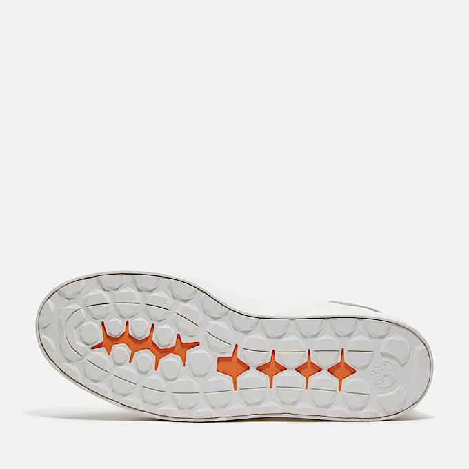 Zapatillas de caña baja con cordones Emerson Street para hombre en blanco