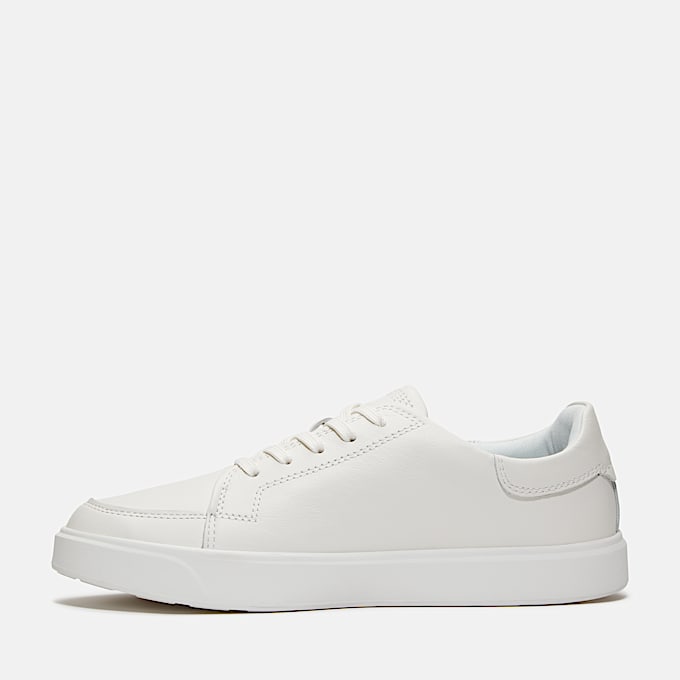 Zapatillas de caña baja con cordones Emerson Street para hombre en blanco