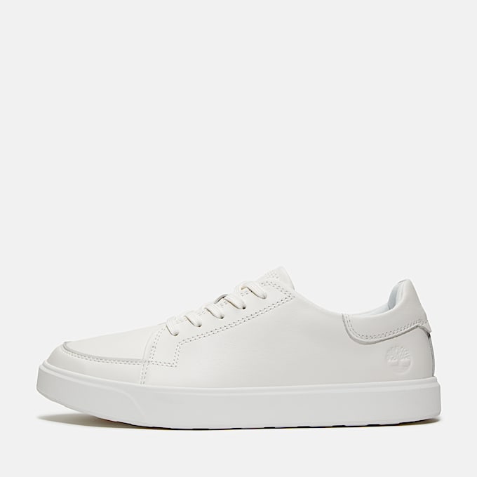 Zapatillas de caña baja con cordones Emerson Street para hombre en blanco