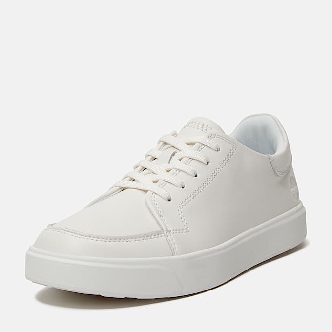 Zapatillas de caña baja con cordones Emerson Street para hombre en blanco