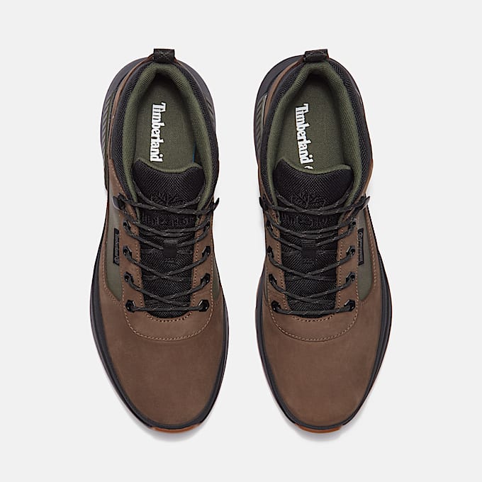 Basket à lacets Field Trekker pour homme en marron/vert