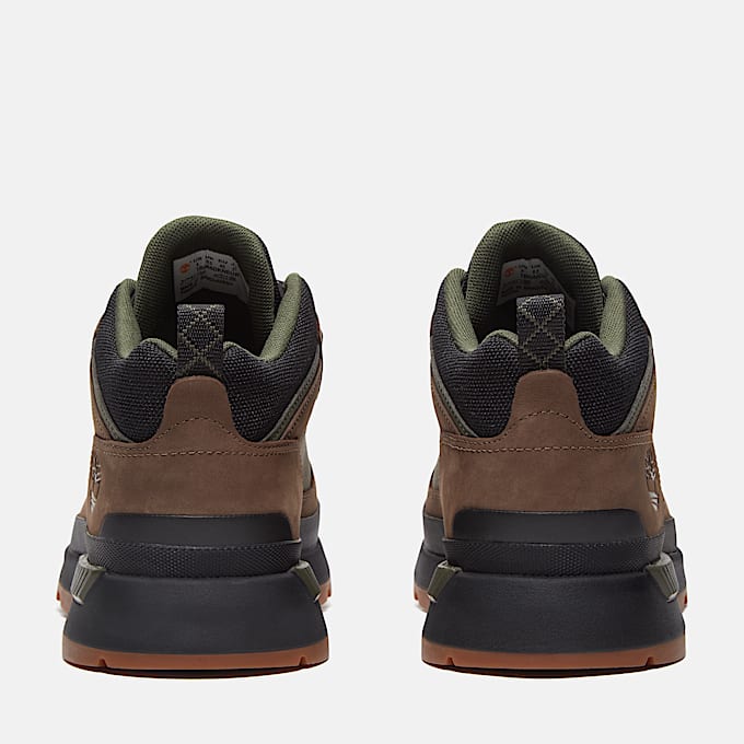 Field Trekker Lace-Up Trainer for Men in Brown/Green