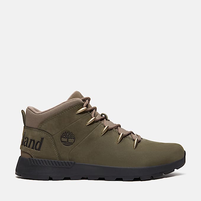 Sprint Trekker Halfhoge Vetersneaker voor heren in donkergroen - 1