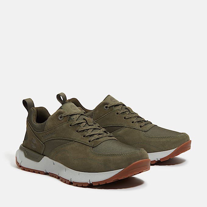 Voyager Park Low Lace-Up Trainer for Men in Dark Green