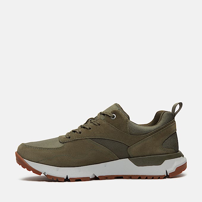 Voyager Park Low Lace-Up Trainer for Men in Dark Green