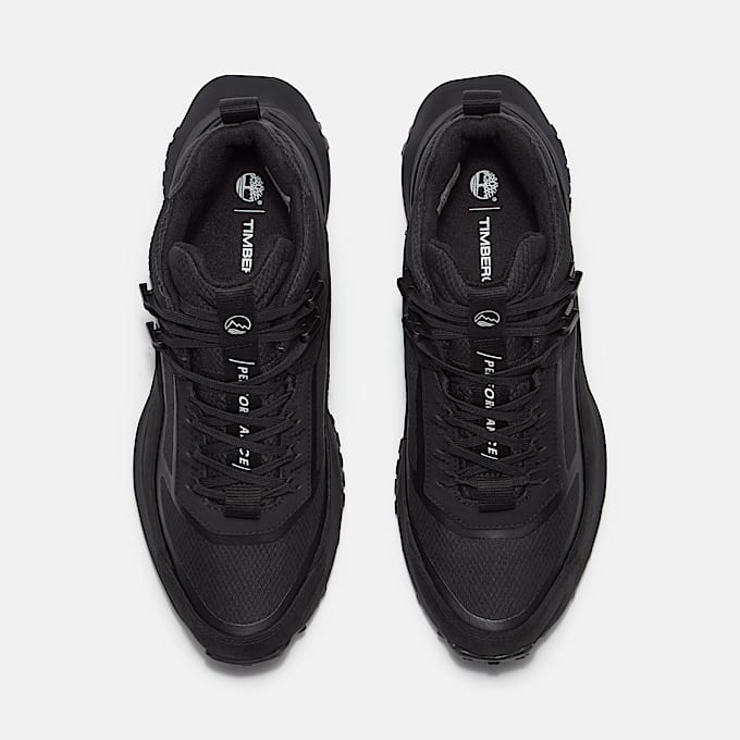 Motion Access Mid Lace-Up Waterproof Trainer for Men in Black