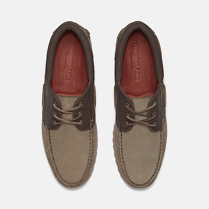 Timberland® Authentic Handsewn 3-Eye Boat Shoe for Men in Green