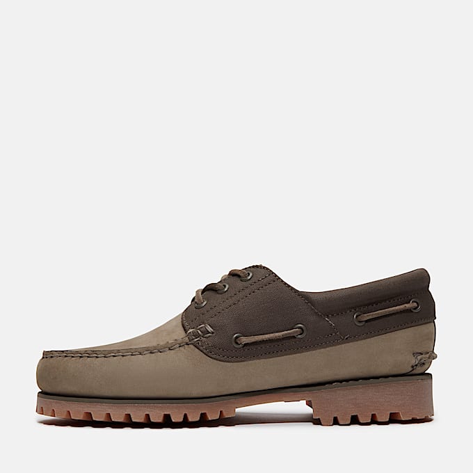 Timberland® Authentic Handsewn 3-Eye Boat Shoe for Men in Green